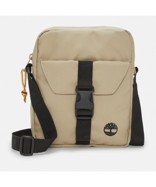 Timberland（ティンバーランド）の「オールジェンダー ヘリテージ クロスボディ バッグ（ショルダーバッグ・メンズ・ブラック/ライトブラウン・FREE）」の2枚目の写真