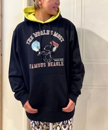 SNOOPY×OLD BETTY'S | スヌーピー【SNOOPY】Sweat Pullover Parka (THE WORLD'S柄）(パーカー)