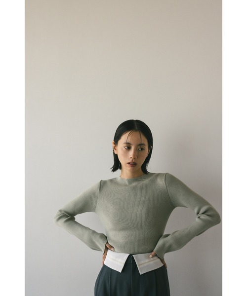 STYLEMIXER(スタイルミキサー)の「ニュアンススリーブニットトップ(ニット/セーター・レディース・アイボリー/ライトブラウン/ミント/ピンク・FREE)」の8枚目の写真