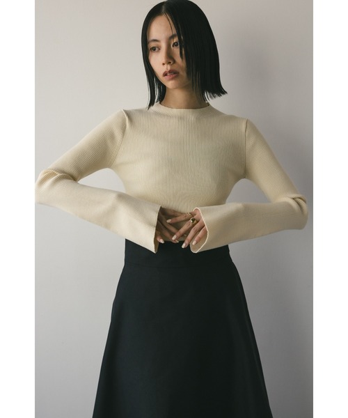 STYLEMIXER(スタイルミキサー)の「ニュアンススリーブニットトップ(ニット/セーター・レディース・アイボリー/ライトブラウン/ミント/ピンク・FREE)」の15枚目の写真