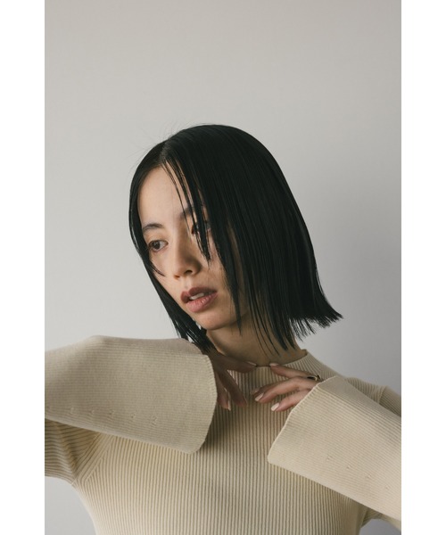 STYLEMIXER(スタイルミキサー)の「ニュアンススリーブニットトップ(ニット/セーター・レディース・アイボリー/ライトブラウン/ミント/ピンク・FREE)」の16枚目の写真