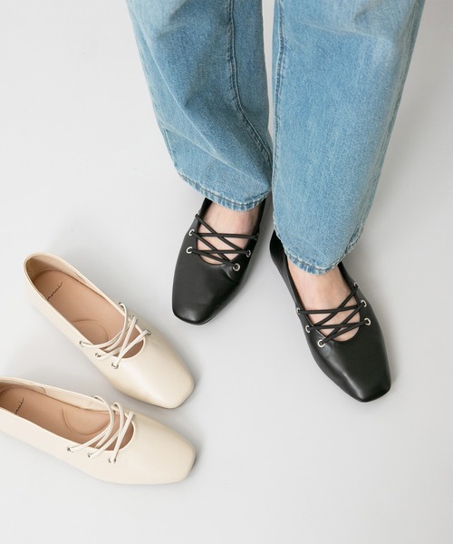 menue（メヌエ）の「【 新色追加 】レースアップ スクエアトゥ パンプス（パンプス・レディース・アイボリー/ブラック/ブラウン/ブラウン系その他2/ブラウン系その他・21.5cm/22.5cm/23.5cm/24.5cm/25.5cm/23.0cm/24.0cm/26.0cm/22.0cm/25.0cm）」の20枚目の写真