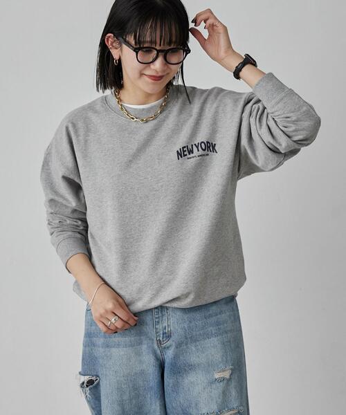 SMITH'S(スミス)の「SMITH'S(スミス)別注ロゴプリントスウェット(スウェット・メンズ・オフホワイト/グレー/ネイビー・S/M/L/XL)」の4枚目の写真