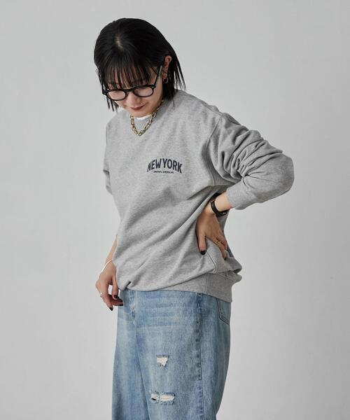 SMITH'S(スミス)の「SMITH'S(スミス)別注ロゴプリントスウェット(スウェット・メンズ・オフホワイト/グレー/ネイビー・S/M/L/XL)」の6枚目の写真