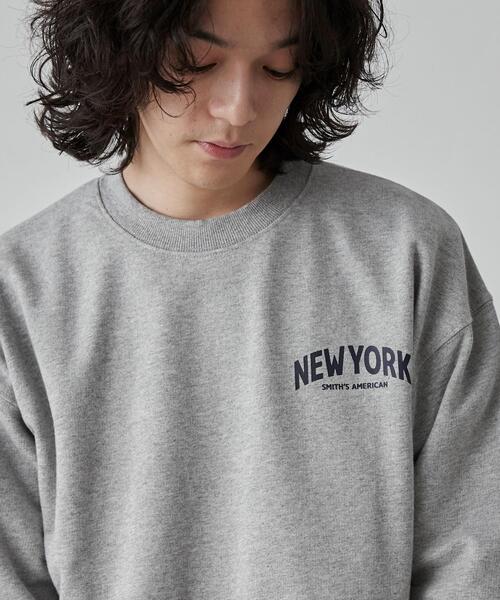 SMITH'S(スミス)の「SMITH'S(スミス)別注ロゴプリントスウェット(スウェット・メンズ・オフホワイト/グレー/ネイビー・S/M/L/XL)」の7枚目の写真