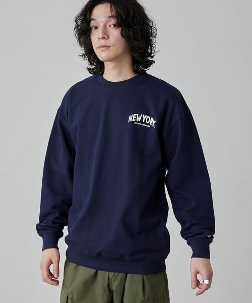 SMITH'S(スミス)の「SMITH'S(スミス)別注ロゴプリントスウェット(スウェット・メンズ・オフホワイト/グレー/ネイビー・S/M/L/XL)」の12枚目の写真