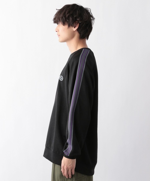 Ridingmania（ライディングマニア）の「【Ridingmania/ライディングマニア】サイドラインジャージ/ロゴワッペンプルオーバークルーネック（スウェット・メンズ・ブラック/グリーン/ホワイト/オリーブ・LARGE/MEDIUM）」の18枚目の写真