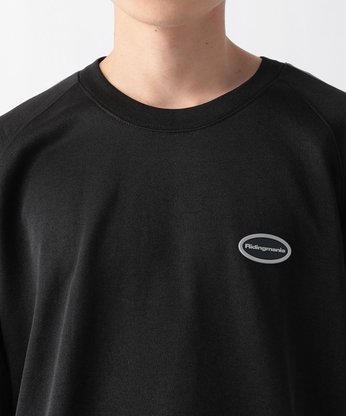 Ridingmania（ライディングマニア）の「【Ridingmania/ライディングマニア】サイドラインジャージ/ロゴワッペンプルオーバークルーネック（スウェット・メンズ・ブラック/グリーン/ホワイト/オリーブ・LARGE/MEDIUM）」の20枚目の写真