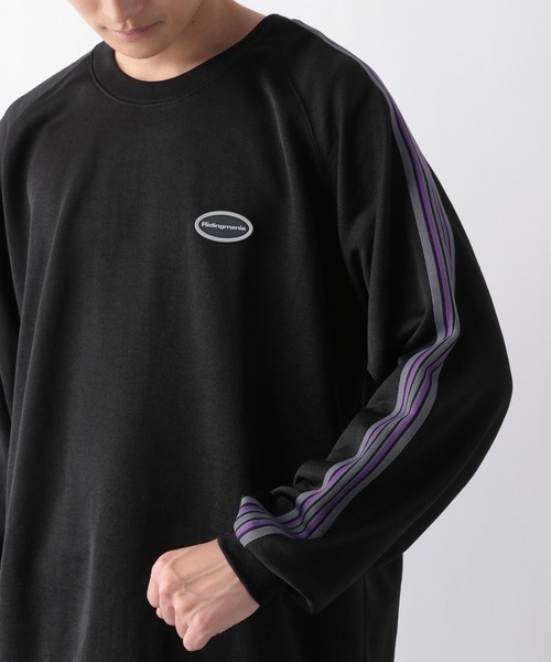 Ridingmania（ライディングマニア）の「【Ridingmania/ライディングマニア】サイドラインジャージ/ロゴワッペンプルオーバークルーネック（スウェット・メンズ・ブラック/グリーン/ホワイト/オリーブ・LARGE/MEDIUM）」の21枚目の写真