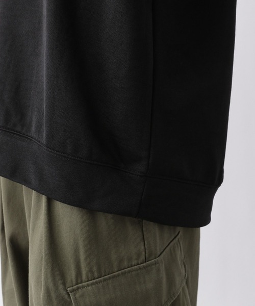 Ridingmania（ライディングマニア）の「【Ridingmania/ライディングマニア】サイドラインジャージ/ロゴワッペンプルオーバークルーネック（スウェット・メンズ・ブラック/グリーン/ホワイト/オリーブ・LARGE/MEDIUM）」の22枚目の写真