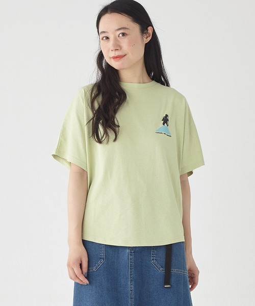 KRIFF MAYER Lady's Collection(クリフメイヤーレディースコレクション)の「ウェットプロテクトゆるT(山)(Tシャツ/カットソー・レディース・ライトグリーン/オレンジ/ベージュ/チャコール/オフホワイト/カラフル・MEDIUM/LARGE)」の22枚目の写真