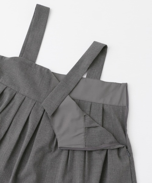 FORK&SPOON（フォークアンドスプーン）の「FORK&SPOON　ウエストスイッチジャンパースカート（ワンピース・レディース・ブラック/グレー系その他・1/2）」の7枚目の写真