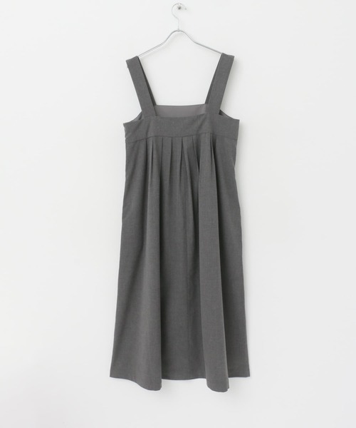 FORK&SPOON（フォークアンドスプーン）の「FORK&SPOON　ウエストスイッチジャンパースカート（ワンピース・レディース・ブラック/グレー系その他・1/2）」の6枚目の写真