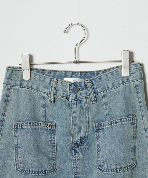 ROOPTOKYO(ループトウキョウ)の「▲Fringe Long Denim Skirt / フリンジロングデニムスカート(デニムスカート・レディース・ブルー・S/M/L)」の4枚目の写真