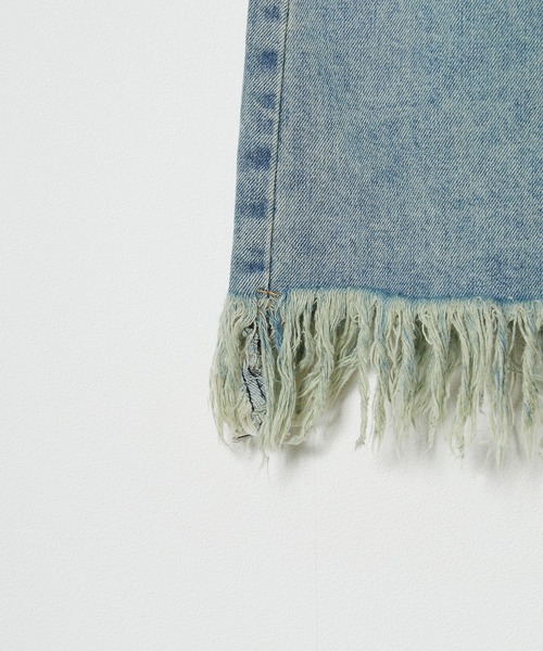 ROOPTOKYO(ループトウキョウ)の「▲Fringe Long Denim Skirt / フリンジロングデニムスカート(デニムスカート・レディース・ブルー・S/M/L)」の8枚目の写真