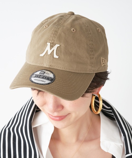 NEW ERA（ニューエラ）の「【NEW ERA×MICA&DEAL】 ”M"ロゴコラボレーションCAP（キャップ・レディース・グレイッシュベージュ/ベージュ/ネイビー・FREE）」の5枚目の写真