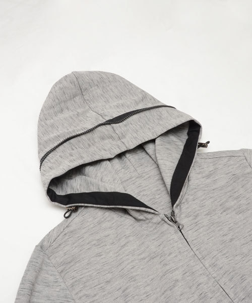 HAMNETT（ハムネット）の「【HAMNETT】 アジャストパーカ / パーカー（パーカー・メンズ・グレー/ブラック・X-LARGE/MEDIUM/LARGE）」の6枚目の写真