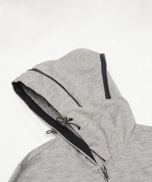 HAMNETT（ハムネット）の「【HAMNETT】 アジャストパーカ / パーカー（パーカー・メンズ・グレー/ブラック・X-LARGE/MEDIUM/LARGE）」の7枚目の写真