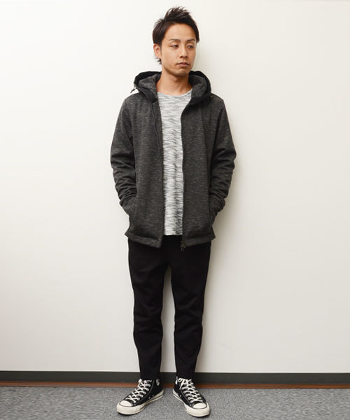 HAMNETT（ハムネット）の「【HAMNETT】 アジャストパーカ / パーカー（パーカー・メンズ・グレー/ブラック・X-LARGE/MEDIUM/LARGE）」の18枚目の写真