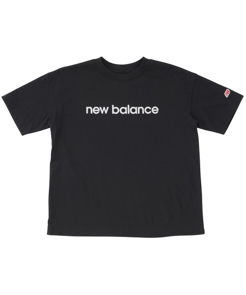 NEW BALANCE（ニューバランス）の「吸水速乾 Linear logo ショートスリーブTシャツ（Tシャツ/カットソー・キッズ・ブラック/ライトベージュ/ミント/ピンク・130/140/150/160）」の2枚目の写真