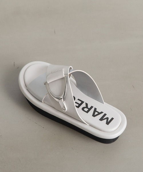 MARECHAL TERRE（マルシャルテル）の「クロスベルトサンダル（サンダル・レディース・ブラック/カーキ/ネイビー/ホワイト・24.5/23.5/22.5）」の13枚目の写真