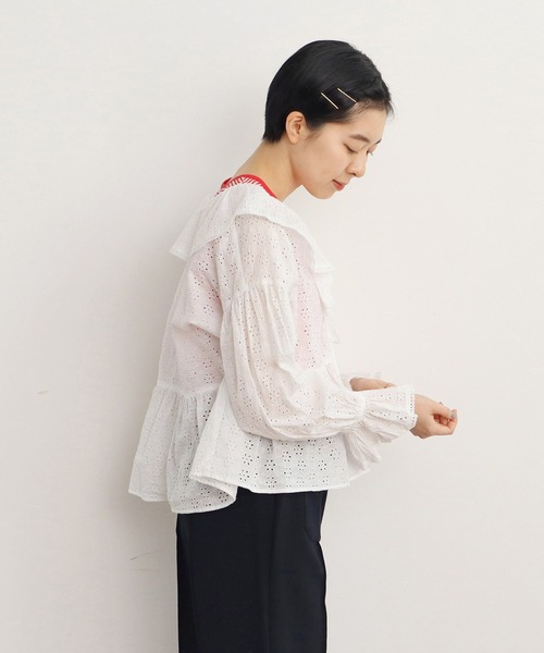 Dot&Stripes CHILDWOMAN - カットワーク ブラウス Dot＆Stripes CHILD WOMAN（ドットアンドストライプス