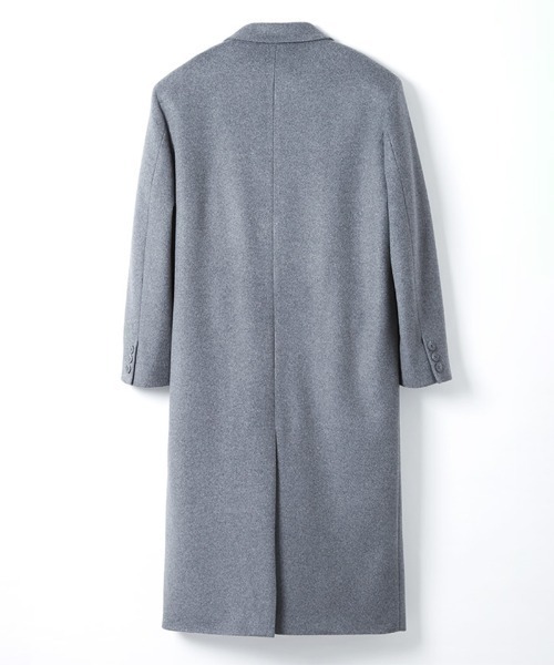 PERVERZE（パーバーズ）の「Light Square Wool Coat（ステンカラーコート・レディース・グレー・ONE SIZE）」の2枚目の写真