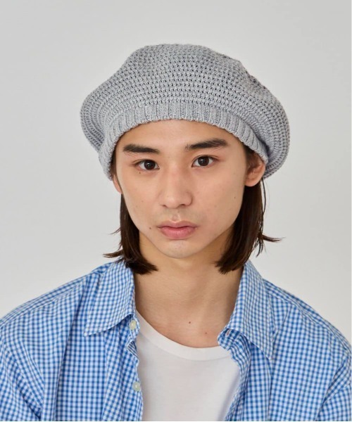 OVERRIDE（オーバーライド）の「OVERRIDE OGC KUFI KNIT BERET / オーバーライド（ハンチング/ベレー帽・メンズ・ブラック/グレー/オレンジ/グリーン・58cm/60cm）」の6枚目の写真