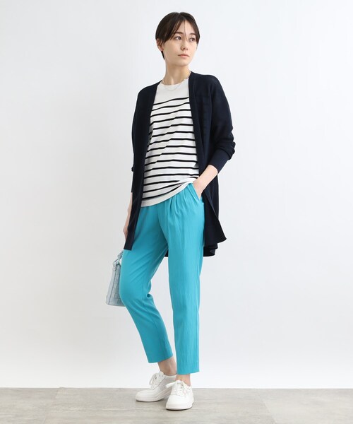 INDIVI（インディヴィ）の「◆【洗える】ペーパーヤーン着流しニットカーディガン（カーディガン/ボレロ・レディース・ライトグレー/ナチュラル/ブラウン系その他/ネイビー・05/13/15 /19/34/38）」の19枚目の写真