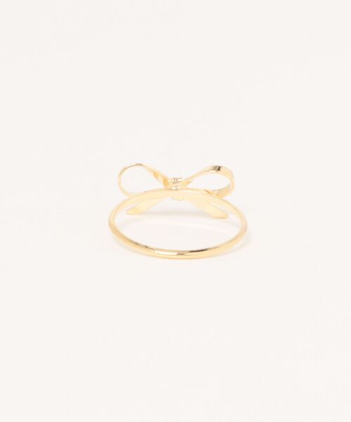 flower（フラワー）の「リボンリング（リング・レディース・ゴールド・FREE）」の3枚目の写真