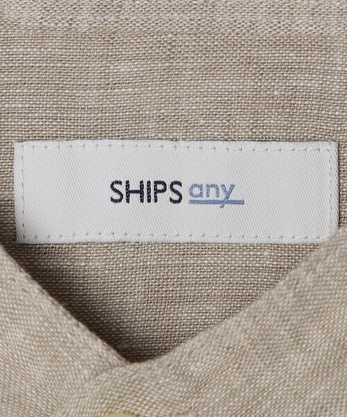 SHIPS any(シップス エニィ)の「SHIPS any: ピュアリネン バンド スキッパー ハーフスリーブ プルオーバー シャツ 25SS◇(シャツ/ブラウス・メンズ・ライトブルー/ブラック/ブルー/ライトグレー/ライトグリーン/オレンジ・MEDIUM/LARGE/X-LARGE/SMALL)」の9枚目の写真