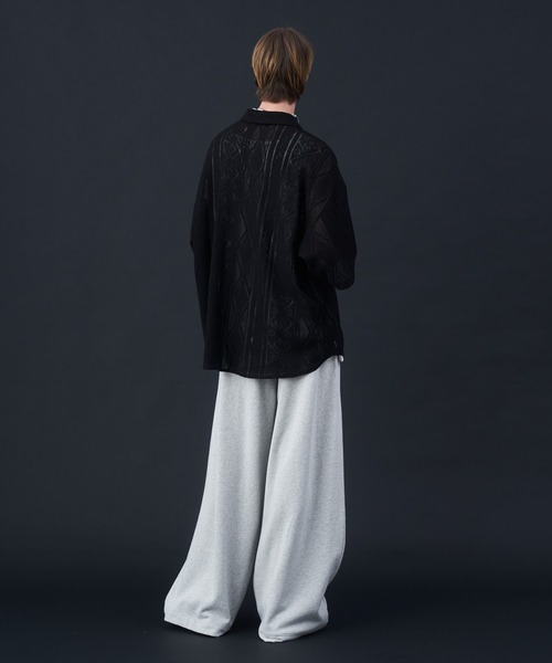 KUUUPY(クーピー)の「Cool Elegance Short Sleeve Lace Shirt - クールエレガンス半袖レースシャツ(シャツ/ブラウス・メンズ・ブルー/ブラック・LARGE/MEDIUM/SMALL)」の20枚目の写真