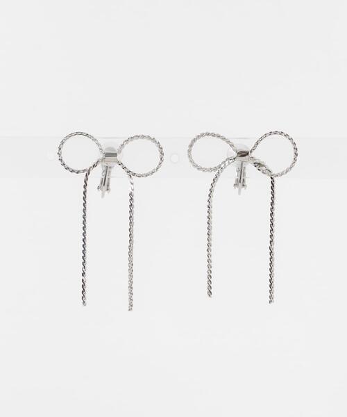 SMELLY(スメリー)の「チェーンリボンイヤリング(イヤリング・レディース・シルバー/ゴールド・-)」の14枚目の写真