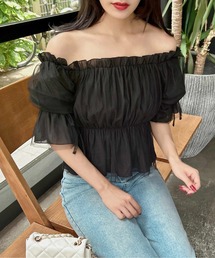 INGNI | 袖リボンチュールオフショル／ブラウス(シャツ/ブラウス)