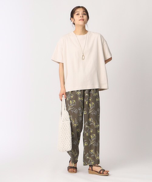 DRESKIP（ドレスキップ）の「◆【遮熱/UVカット】AIR SHIELD ゆるTシャツ（Tシャツ/カットソー・レディース・オフホワイト/ブラック系1/オレンジ/ライトブルー/ブラック/ライトベージュ・04/03/02）」の16枚目の写真