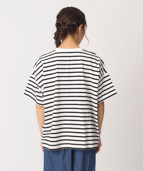 トップス achihara Polka Dot Layered T-shirt RIM.ARK（リムアーク）の「Layered tereko L/T shirt（Tシャツ
