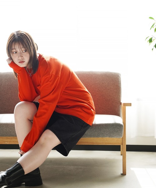 En serio TOKYO（エンソリオトーキョー）の「USAコットンビックロンT（Tシャツ/カットソー・メンズ・ホワイト/グレー/カーキ/ブラック/ダークベージュ/ネイビー/ダークパープル/オレンジ・MEDIUM/LARGE）」の20枚目の写真