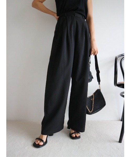 TRUNC（トランクエイティーエイト）の「No Sleeve Gilet Set Up（セットアップ・レディース・ブラック/アイボリー・FREE）」の6枚目の写真