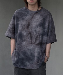【welise/ウェライズ】アブストラクト サマーニット オーバーサイズTシャツ