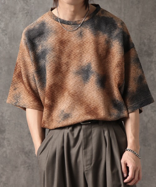 welise(ウェライズ)の「【welise/ウェライズ】アブストラクト サマーニット オーバーサイズTシャツ(Tシャツ/カットソー・メンズ・ブラック系その他/ネイビー・L/M)」の17枚目の写真