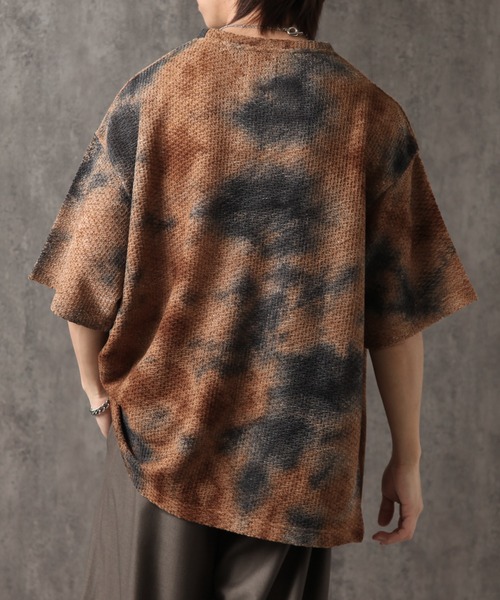 welise(ウェライズ)の「【welise/ウェライズ】アブストラクト サマーニット オーバーサイズTシャツ(Tシャツ/カットソー・メンズ・ブラック系その他/ネイビー・L/M)」の19枚目の写真
