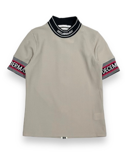 DECEMBERMAY(ディセンバーメイ)の「Coolness Mesh mockneck(ポロシャツ・メンズ・ホワイト/ブラック/ベージュ/ネイビー/グリーン/グレー/オレンジ・MEDIUM/LARGE/X-LARGE)」の4枚目の写真