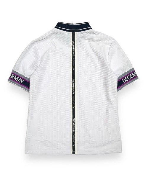 DECEMBERMAY(ディセンバーメイ)の「Coolness Mesh mockneck(ポロシャツ・メンズ・ホワイト/ブラック/ベージュ/ネイビー/グリーン/グレー/オレンジ・MEDIUM/LARGE/X-LARGE)」の2枚目の写真