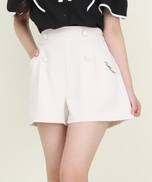 PINKHUNT 接触冷感 フロントボタンキュロットショートパンツ 9491K