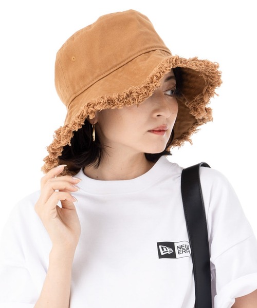 NEW ERA（ニューエラ）の「ニューエラハット カットオフ フリンジ ONSPOTZ別注（ハット・レディース・ホワイト/ブラック/キャメル・L/XL/M/L/S/M）」の21枚目の写真