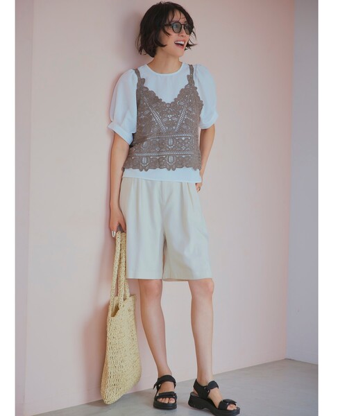 SHOO・LA・RUE（シューラルー）の「◆大人のテープ使い 疲れにくいスポーツサンダル（サンダル・レディース・ブラック/シルバー/シルバー系・45/35）」の14枚目の写真