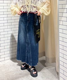 RODEO CROWNS WIDE BOWL | デニムマキシスカート(デニムスカート)