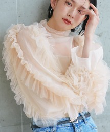 RUIRUE BOUTIQUE（ルイルエブティック）の「洗える2wayチュールフリルボリュームシアースリーブ（その他アンダーウェア/インナー）」