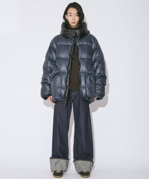 beautiful people（ビューティフルピープル）の「bp×NANGA　sleeping bag down coat（ダウンジャケット/コート・レディース・ブラック/サックスブルー・36/38/40）」の13枚目の写真