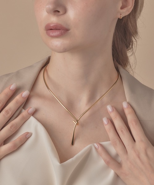 Y字フックメタルチョーカー/ネックカフ-metal choker/neck cuff